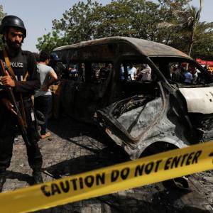 Burqa-clad bomber kills 3 Chinese at Karachi varsity