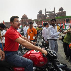 India@75: Union ministers, MPs take out bike rally