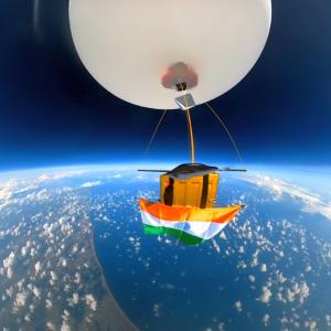 SEE: Tiranga flutters at edge of space