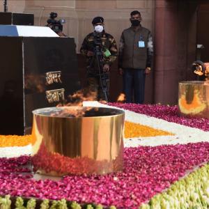 PIX: Amar Jawan Jyoti merged with war memorial flame
