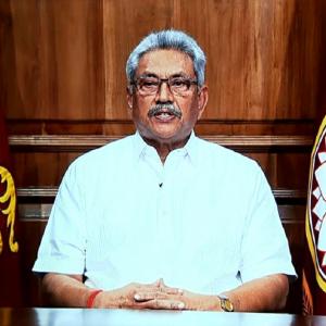 Still in hiding, Rajapaksa orders gas distribution