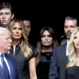 Donald Trump At 1st Wife Ivana's Funeral