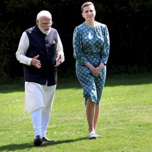Modi reaches Denmark, holds talks with Danish PM
