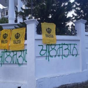 Khalistan flags found on HP assembly entrance