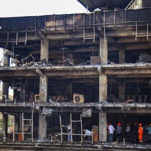 Mundka fire: Building owner held; 19 still missing