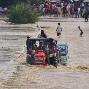 PHOTOS: Assam floods affect 2 lakh people; 2 dead