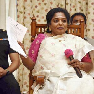 Telangana guv accuses KCR govt of tapping her phones