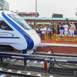 Modi flags off south India's 1st Vande Bharat Express