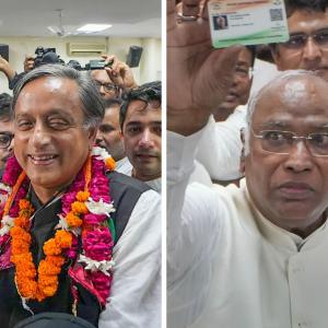 Cong prez poll: Tripathi out, it's Kharge vs Tharoor