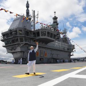 India-built aircraft carrier INS Vikrant joins Navy