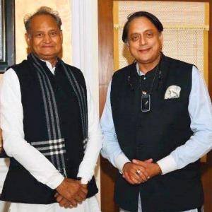 Shashi Tharoor vs Ashok Gehlot for Cong prez post?