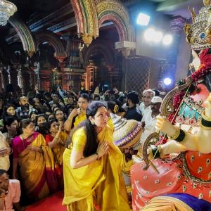 Uddhav's wife visits Navratri event linked to Shinde