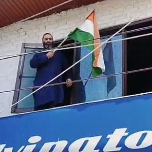 Hum Hindustani hai: Terrorist's brother hoists Tiranga