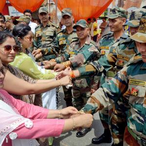 Soldiers Celebrate Raksha Bandhan