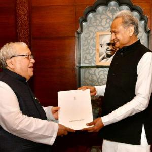 Gehlot resigns as CM, says results unexpected
