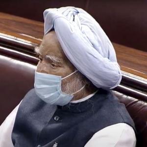 Dr Manmohan Singh's seat shifted to last row in RS