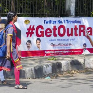 'Get out Ravi' posters in TN amid DMK-Guv stand-off