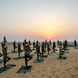 PIX: From Siachen to Andaman, Army marks Yoga Day