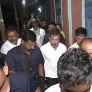 Rahul meets victims of violence in Manipur camp