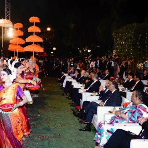 Jaishankar hosts reception for visiting ministers