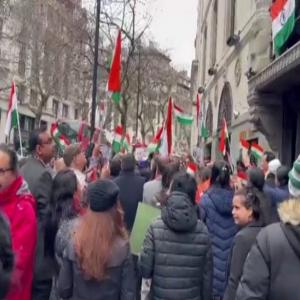 Indians throng high commission in London in solidarity