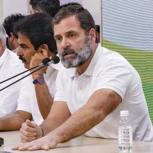 Mr PM, why so much fear, asks Rahul on Adani issue