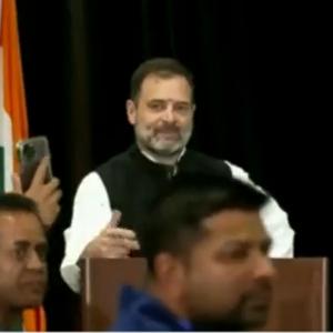 Khalistani supporters heckle Rahul Gandhi at US event