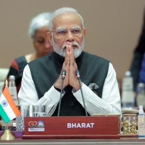 G20: Name card in front of PM reads Bharat, not India