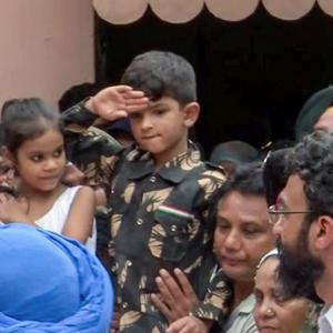 Jai Hind Papa: 6-yr-old's last salute to Col Manpreet