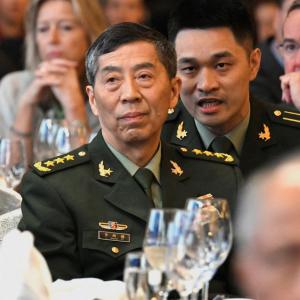 Chinese def min missing, said to have been detained