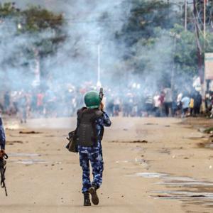 Violent protests rock Imphal over youngsters' death