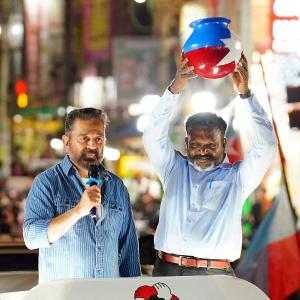 Kamal Haasan, Gautami Hit Poll Trail