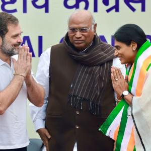 'YSR's dream to see Rahul as PM': Sharmila joins Cong