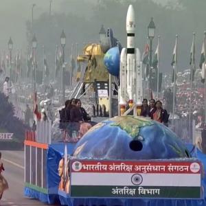 Chandrayaan-3 women scientists march at R-Day parade