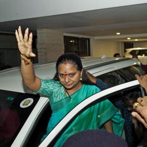 Kavitha brought to Delhi after dramatic arrest
