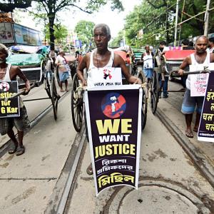 Docs to rickshaw pullers, Kolkata rocked by protests