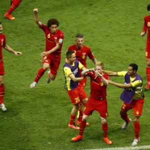 PHOTOS: De Bruyne, Lukaku take Belgium into quarter-finals