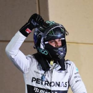 Rosberg ends Hamilton's pole run in Bahrain