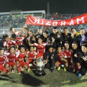 Mizoram thrash Railways 3-0 to win Santosh Trophy