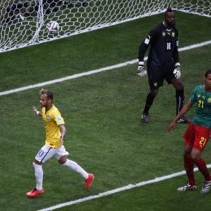 PHOTOS: Neymar powers Brazil into World Cup last 16