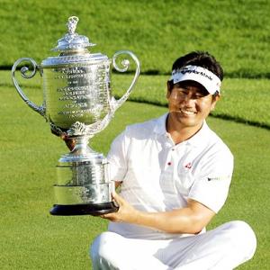 Korean Yang upstages Woods with Hazeltine win