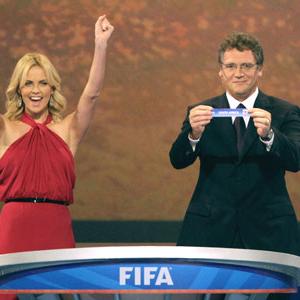 Images from 2010 World Cup draw held in Cape Town on Friday