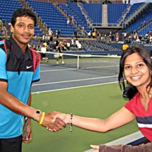 Spotted: Mahesh Bhupathi at the US Open