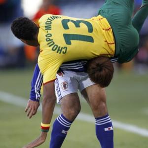 Football images: Japan vs Cameroon