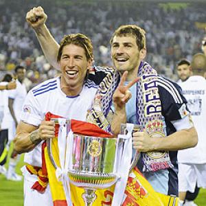 Real Madrid's Ramos drops King's Cup under a bus