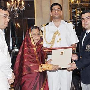 PHOTOS: President honours India's sports stars