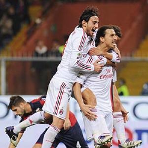 Serie A: Ibrahimovic puts Milan on top after Robinho miss