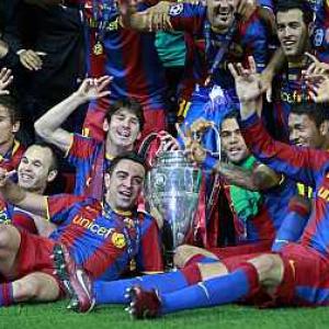 Images: Messi sparks Barca triumph over United