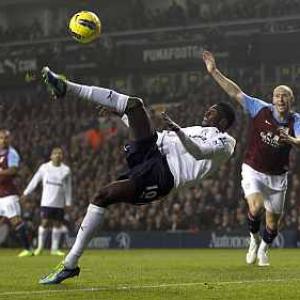 EPL: Adebayor double lifts Spurs to third