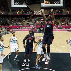 Basketball: Durant leads fired-up US over Argentina